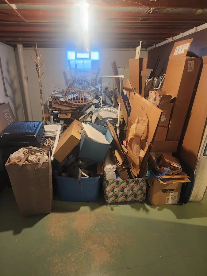 Roll-off dumpster container at job site for Roll Off Dumpster Rental in Joppatowne